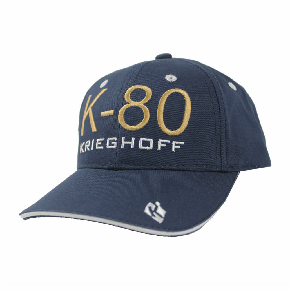 Hat, K80, Brushed Twill, Navy/White