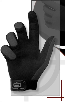 Gun Gloves, Summer Weight, Black/Gray