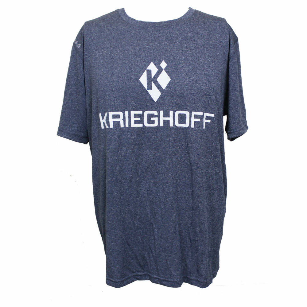 T-Shirt, Performance, Reebok, Heather Navy