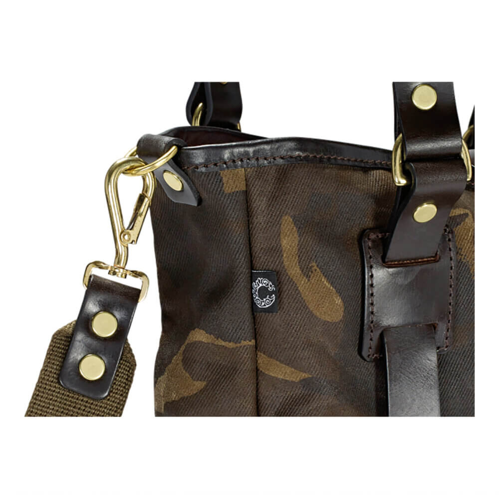 Waxed Camo Tote Bag by Croots England