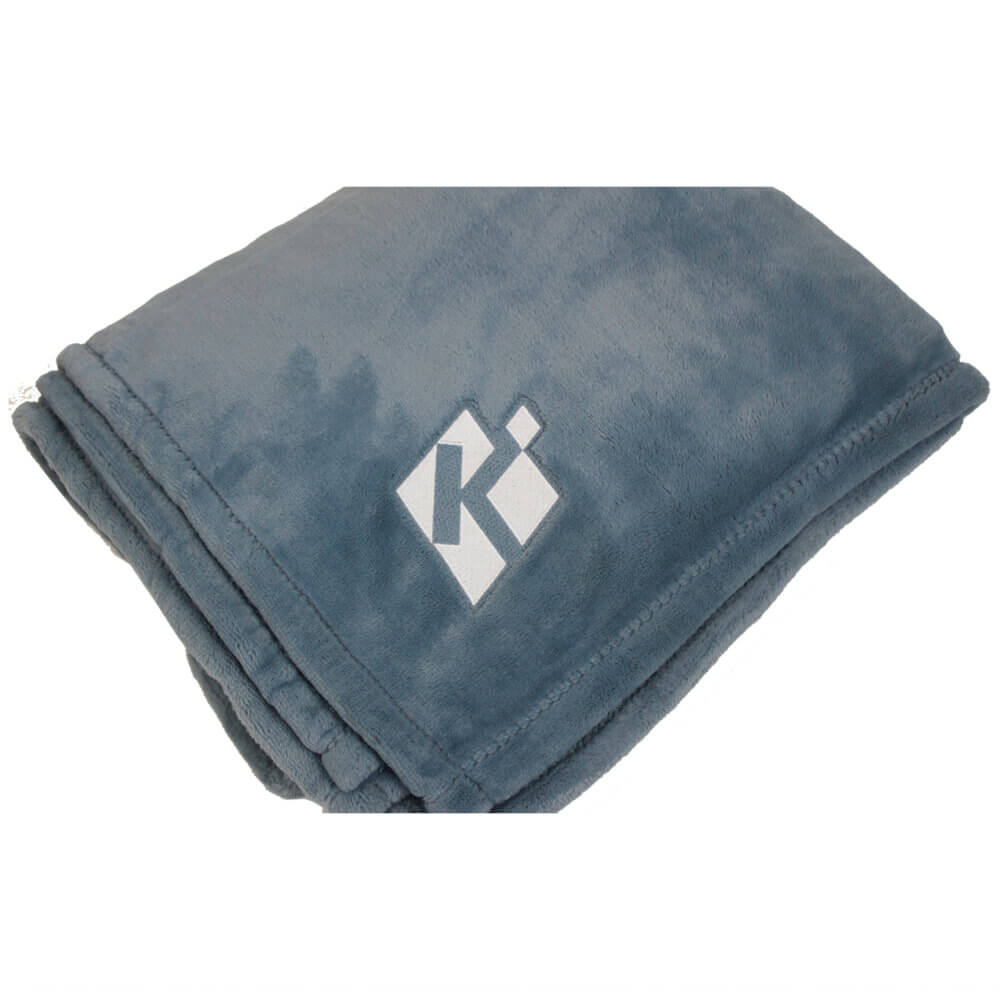 Krieghoff Plush Blanket by LL Bean, Cadet Blue