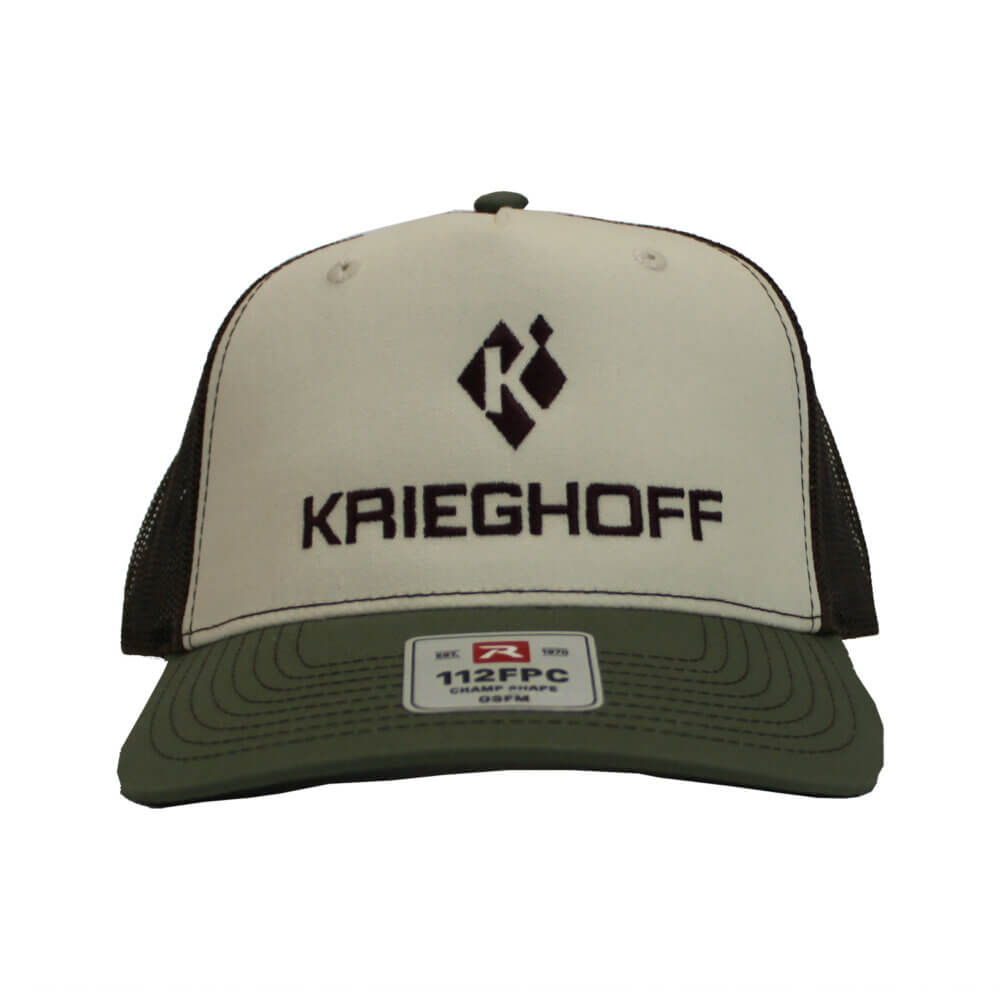 Krieghoff “Richardson” Trucker Hat, Birch/Brown/Loden
