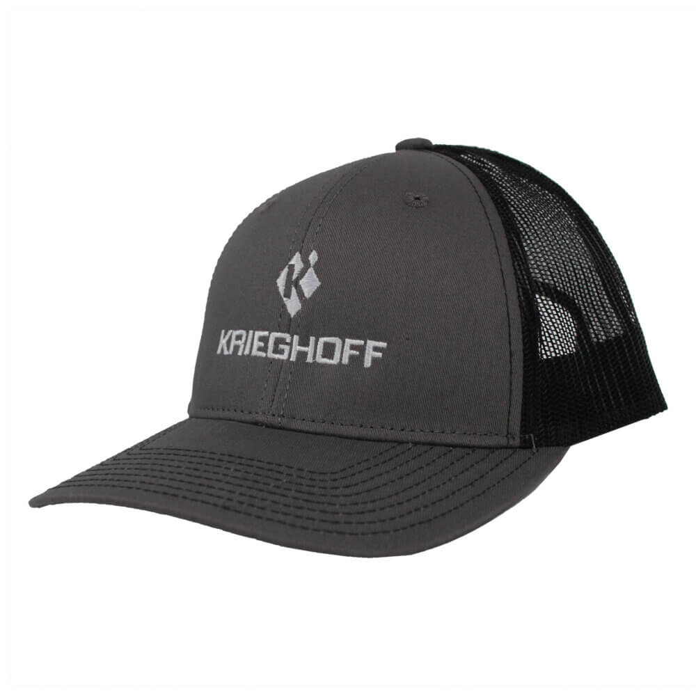 Krieghoff Trucker Hat, Charcoal/Black