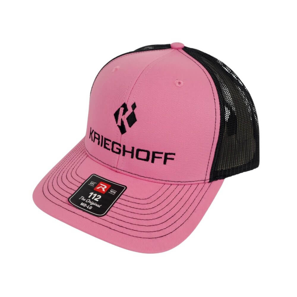 Krieghoff “Richardson” Trucker Hat, Pink/Black