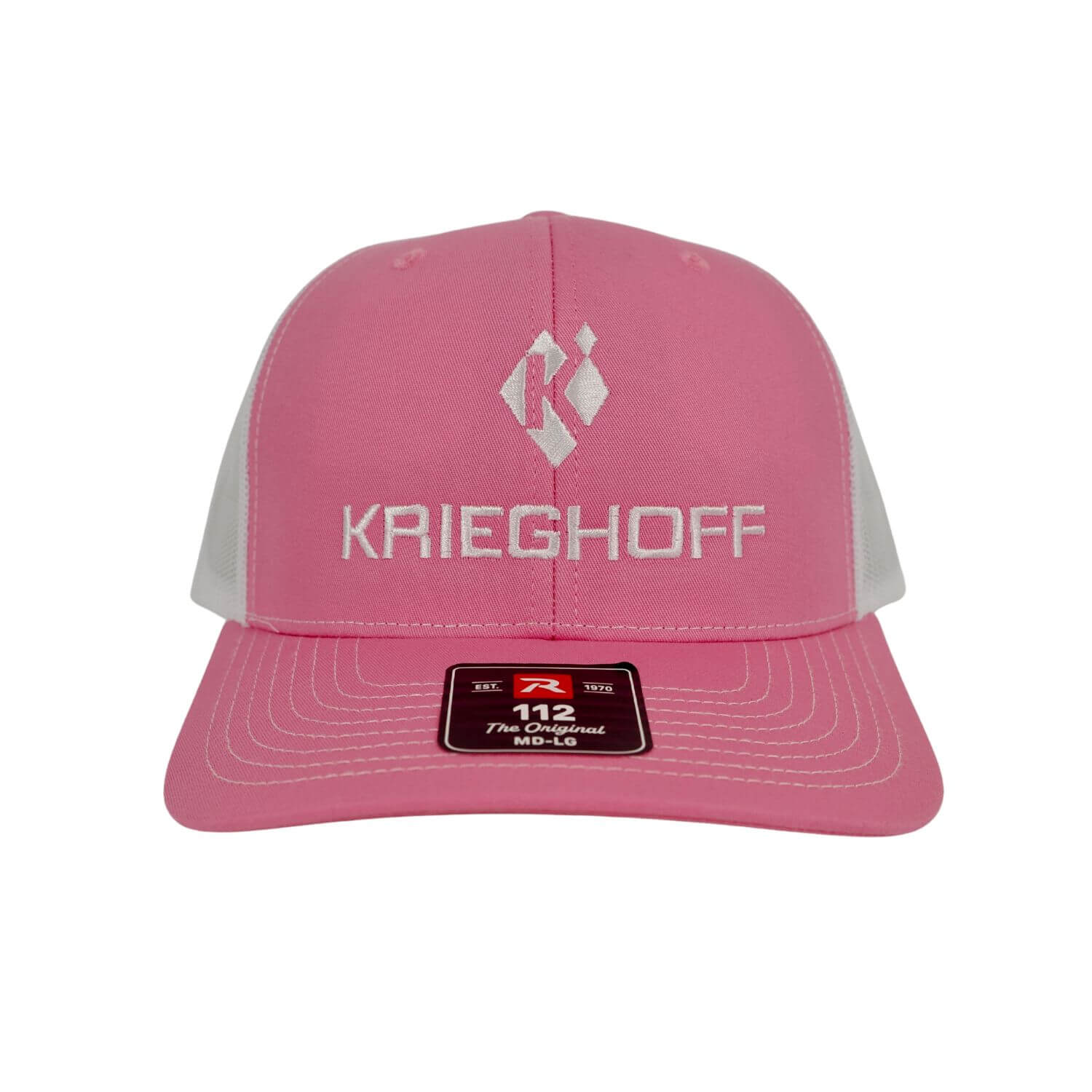 Krieghoff “Richardson” Trucker Hat, Pink/White - thumbnail 2
