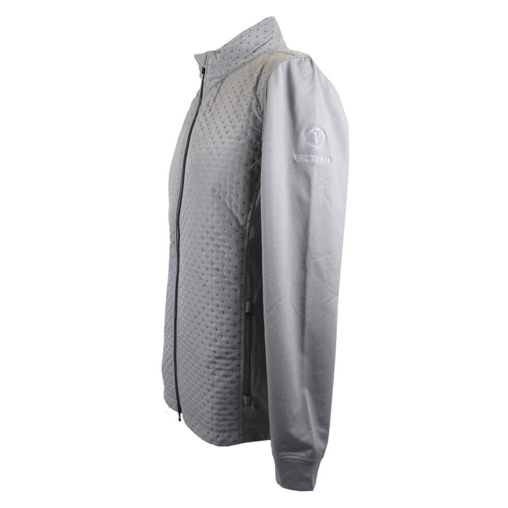 Victoria Ladies’ “Matthews” 1/2 Zip Jacket, Light Grey