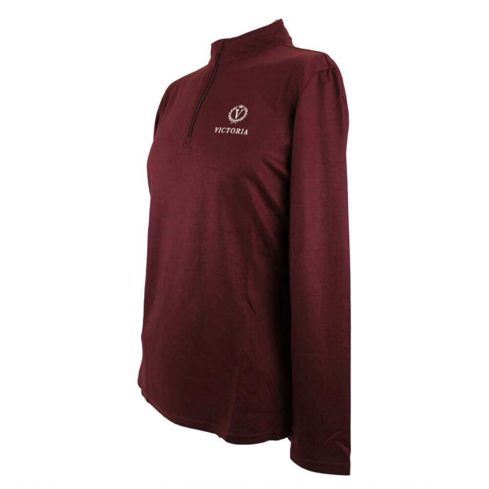 Victoria Ladies’ “Matthews” 1/2 Zip Jacket, Merlot