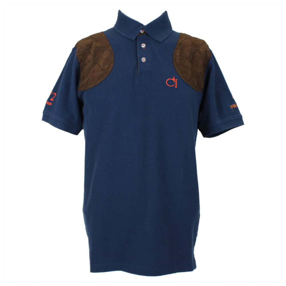 “Hubert” Cotton Polo Shirt by Club Interchasse, Blue