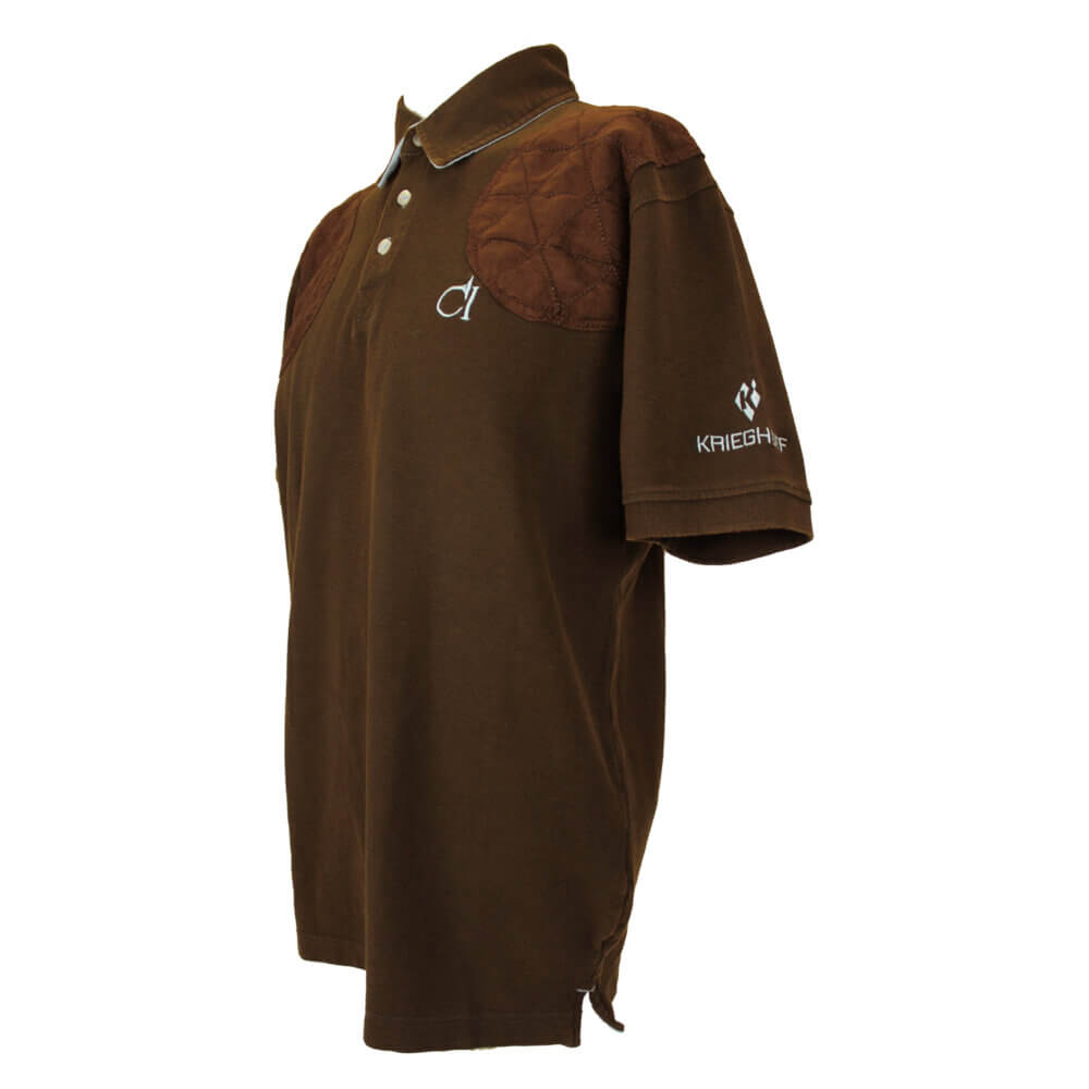 “Hubert” Cotton Polo Shirt by Club Interchasse, Brown