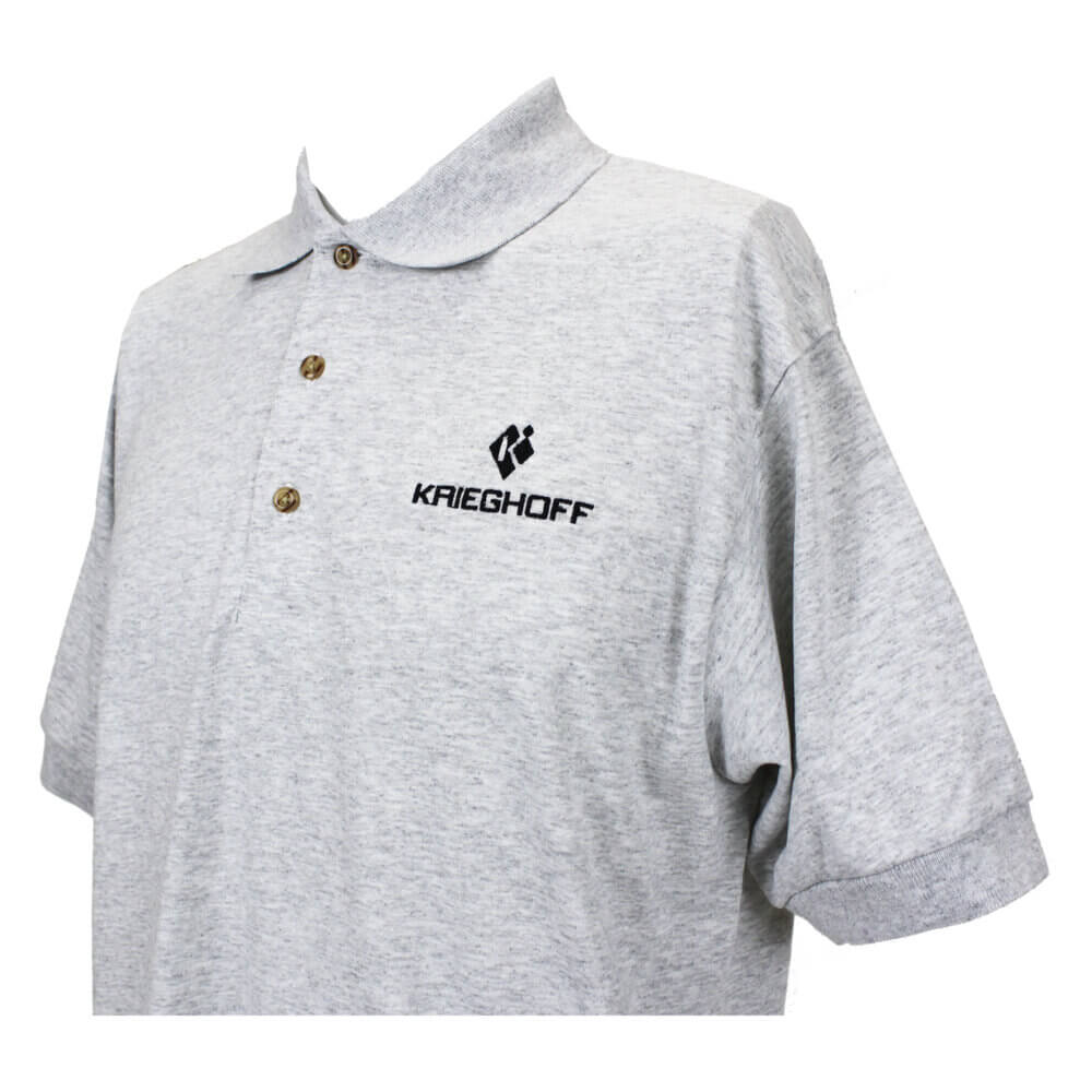 DryBlend Jersey Polo Shirt, Ash Grey