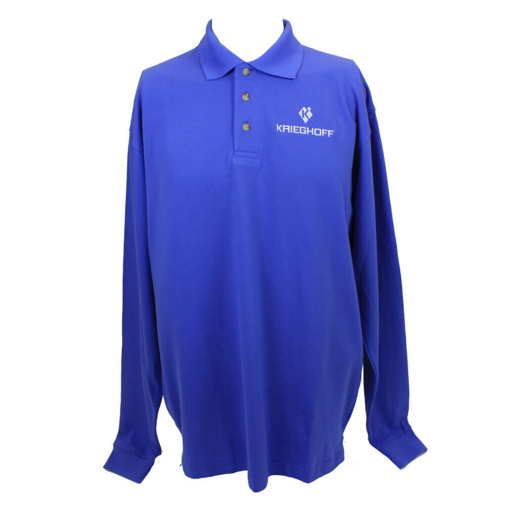 Krieghoff Polo, Superblend Long Sleeve, French Blue
