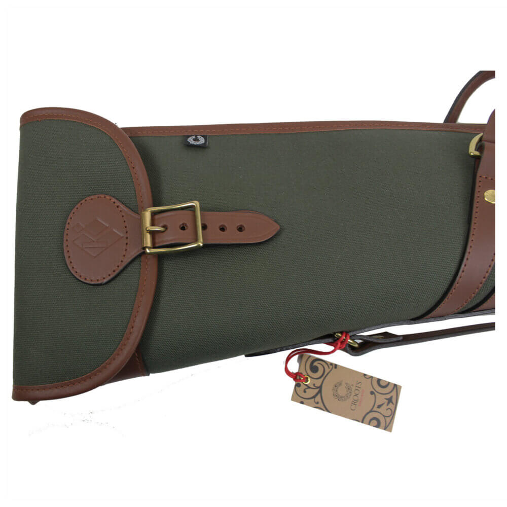 Rosedale Shotgun Slip by Croots England, Green/Tan