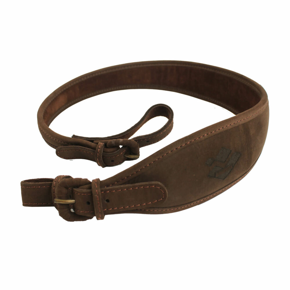 Krieghoff Nubuck Cowhide Rifle Sling, Brown