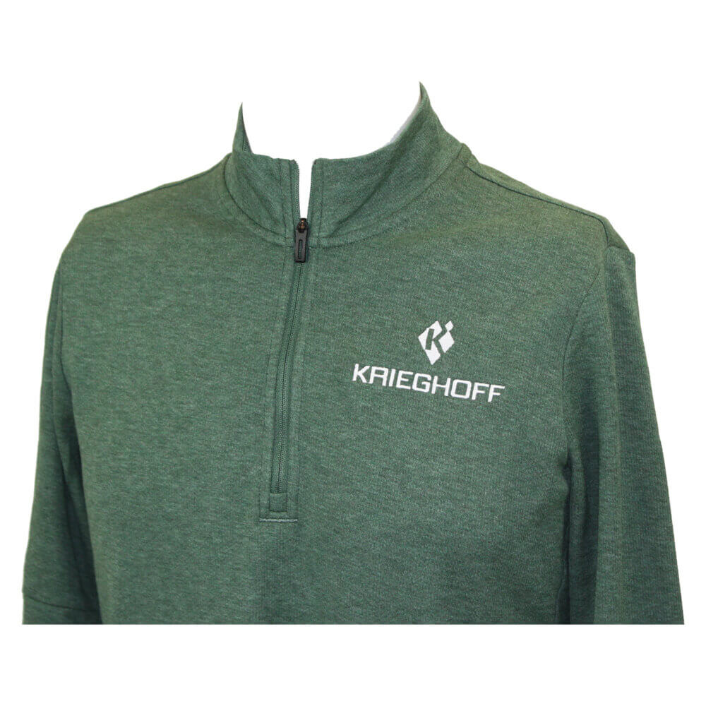 Kreighoff Long Sleeve 1/4 zip Pull Over by adidas®, Green