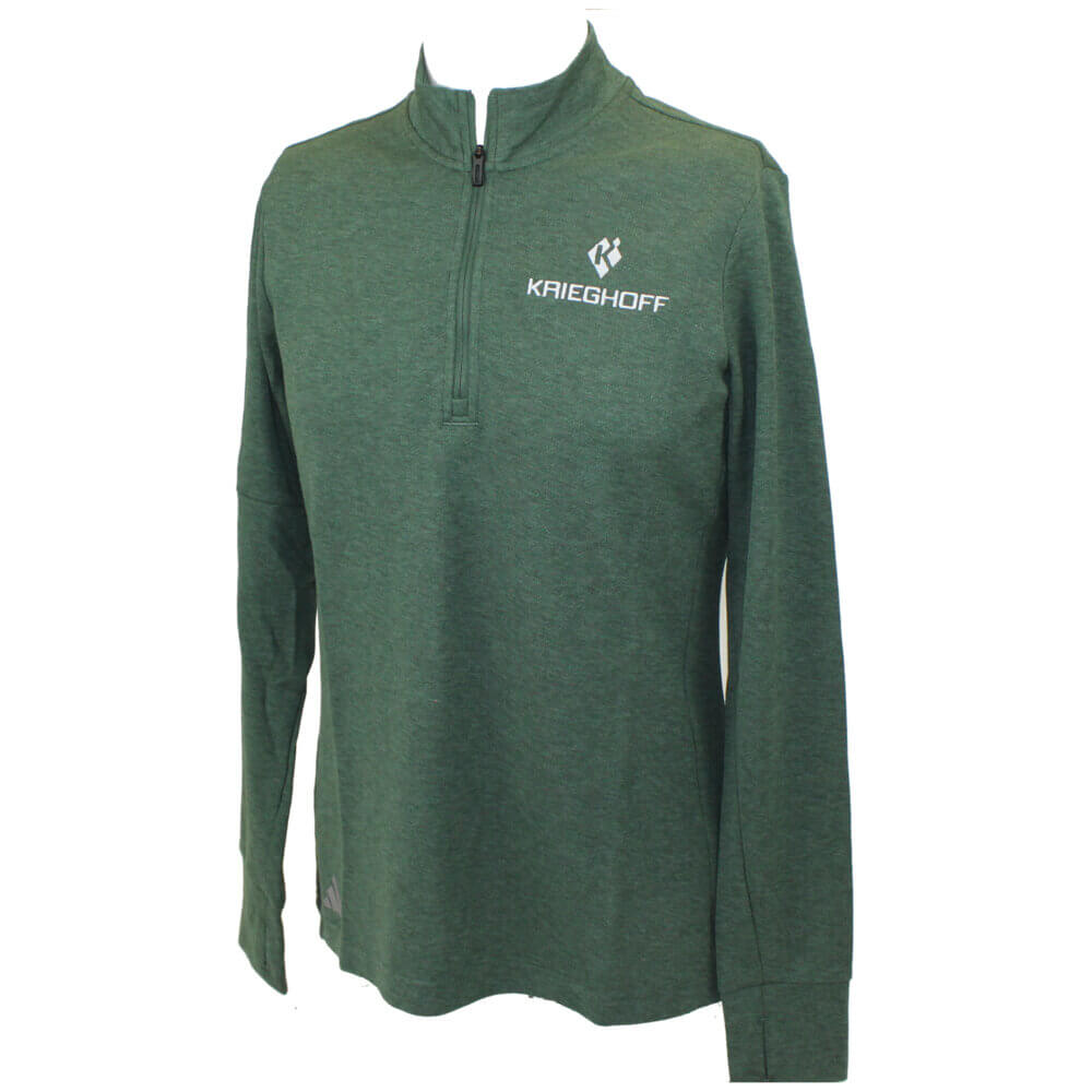 Kreighoff Long Sleeve 1/4 zip Pull Over by adidas®, Green