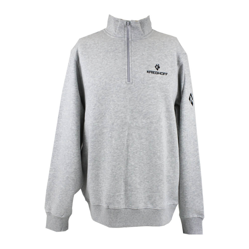 Krieghoff 1/4 Zip Sweatshirt, Light Grey