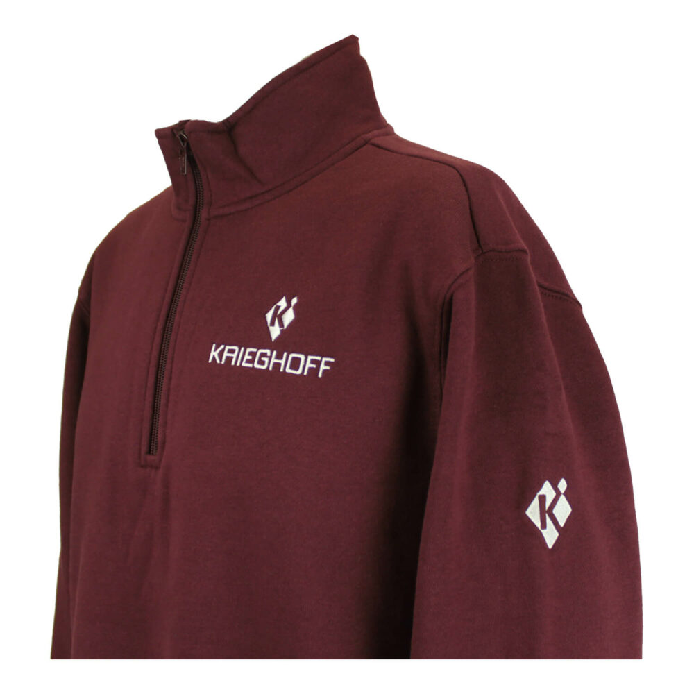 Krieghoff 1/4 Zip Sweatshirt, Maroon