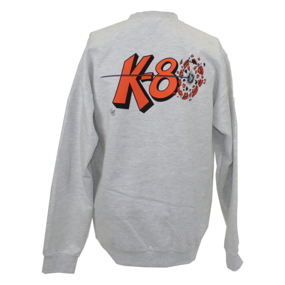 Sweatshirt, Crew Neck, Broken Target, Gray
