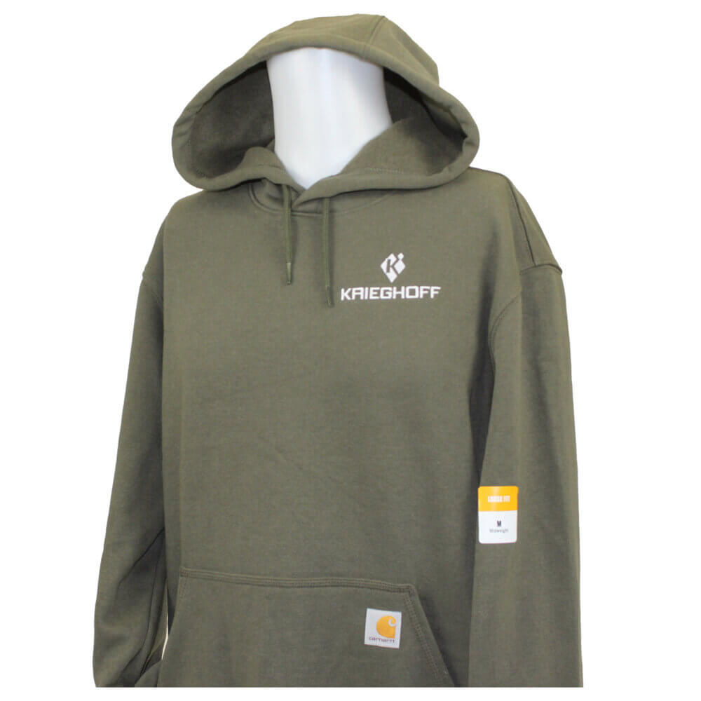 Krieghoff Hooded Sweatshirt by Carhartt, Moss Green