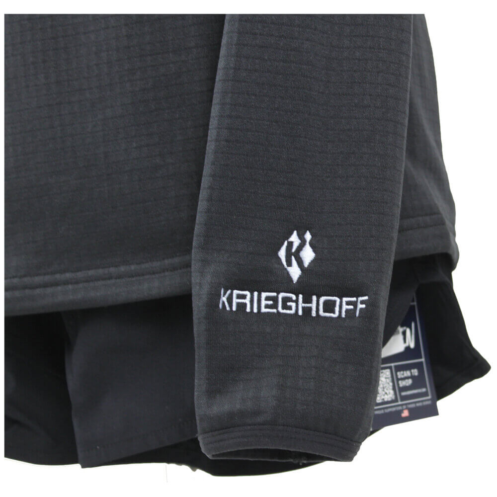Krieghoff Ladies 1/2 Zip Hoodie by Born Primitive, Black