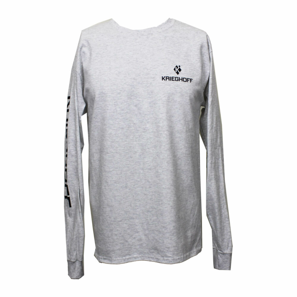 Krieghoff Long Sleeve T-Shirt, Ash Grey