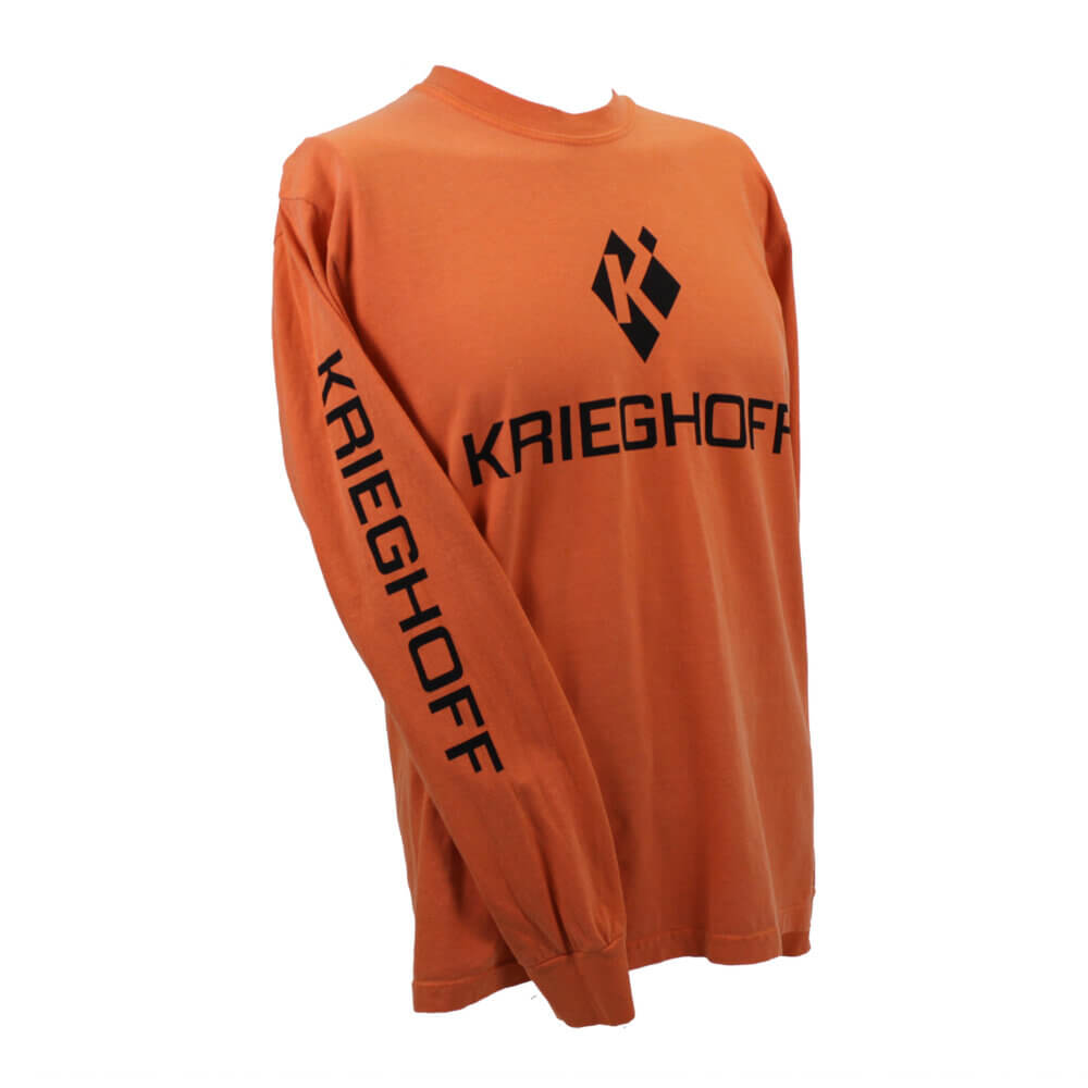 Krieghoff Long Sleeve Tee by Comfort Colors, Burnt Orange