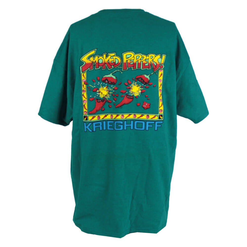 T-Shirt “Smoked Peppers”, Jade Green