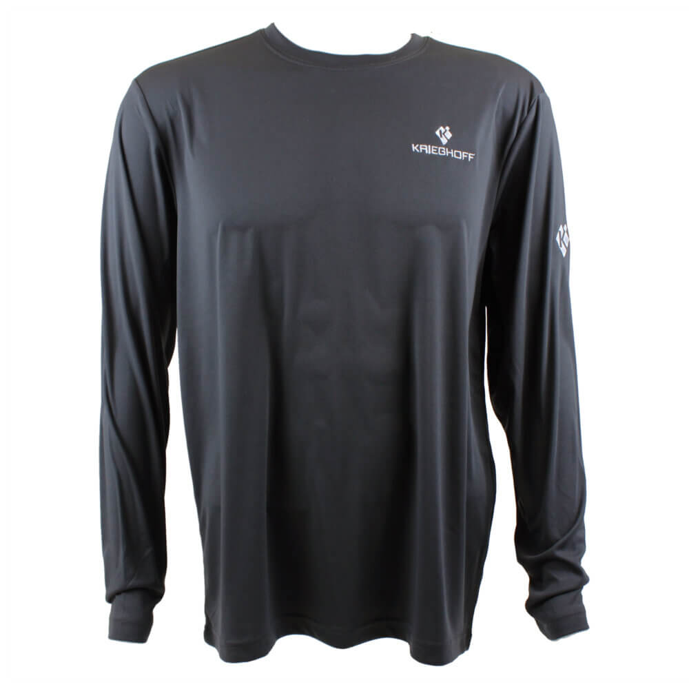 Long Sleeve Performance T-Shirt, Grey – Comes in Tall Sizes!