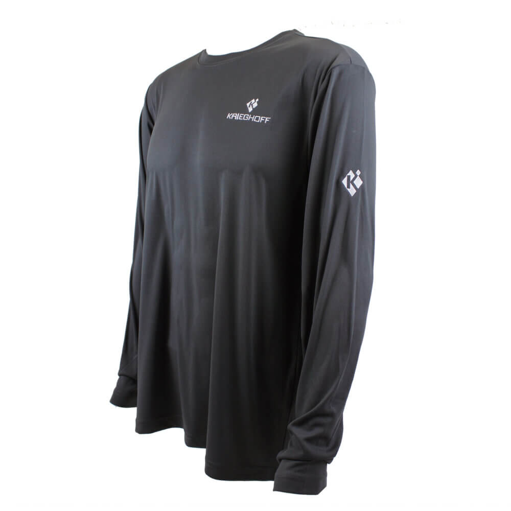 Long Sleeve Performance T-Shirt, Grey – Comes in Tall Sizes!