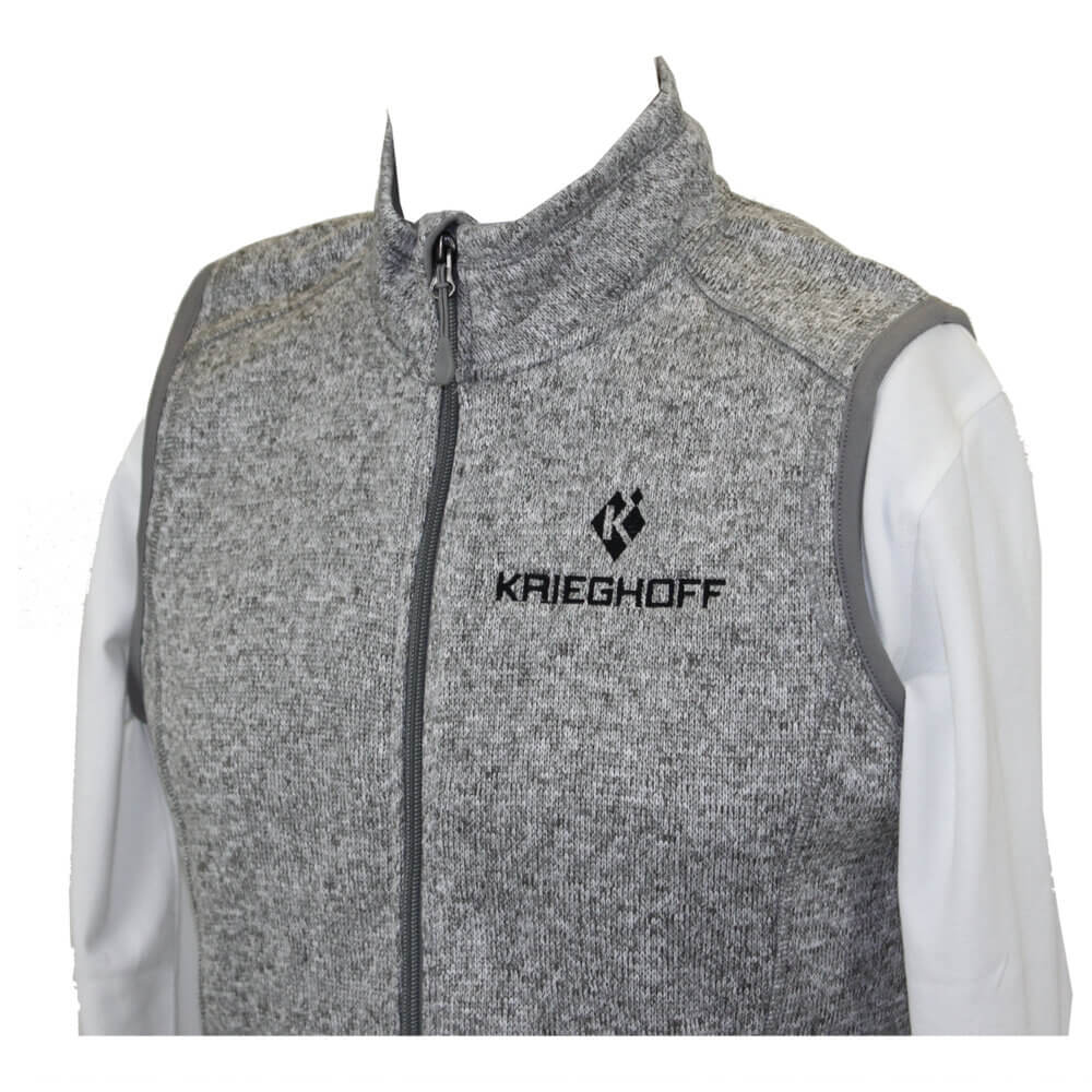 Krieghoff Ladies Vest, Heathered Fleece Gray