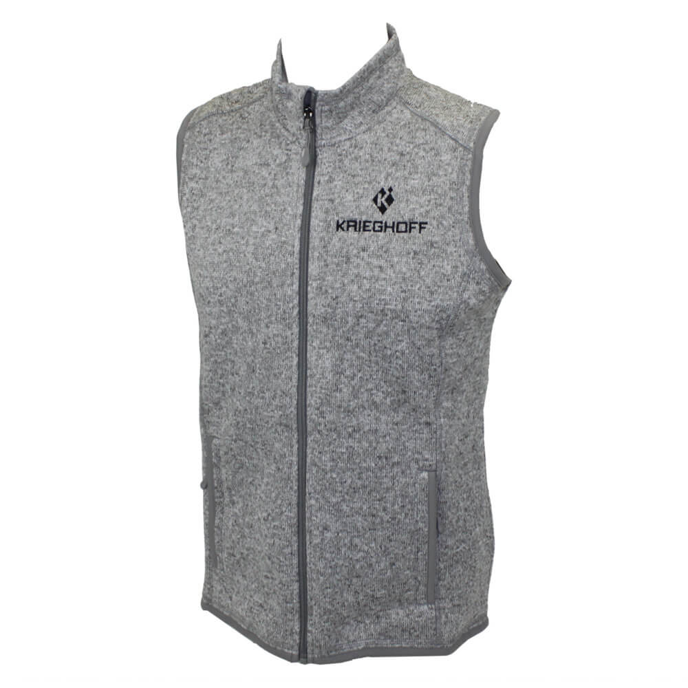 Krieghoff Ladies Vest, Heathered Fleece Gray