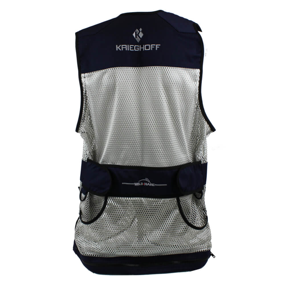 Krieghoff Mesh Vest by Wild Hare – Right Handed, Navy Blue/Silver