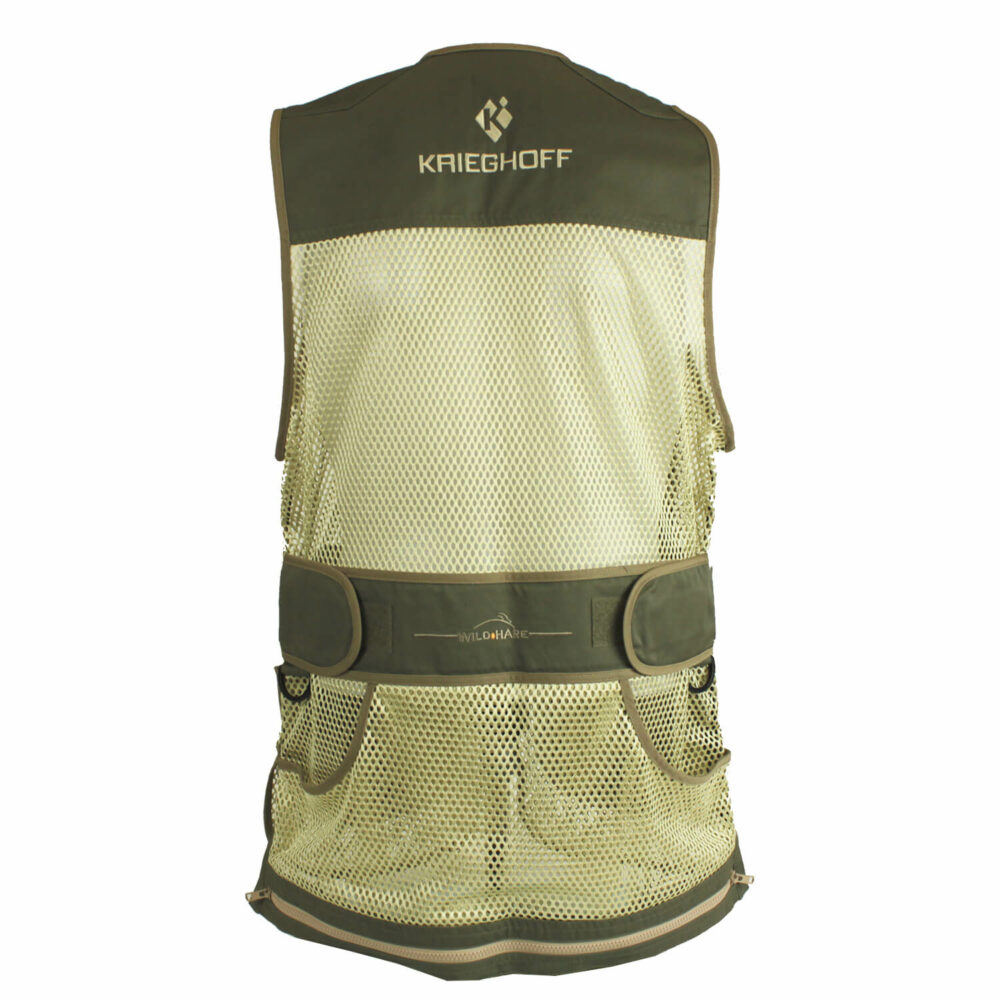 Krieghoff Mesh Vest by Wild Hare – Right Handed, Sage and Khaki