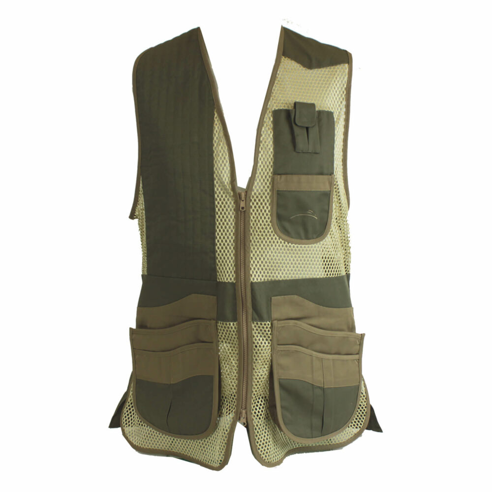 Krieghoff Mesh Vest by Wild Hare – Left Handed, Sage and Khaki