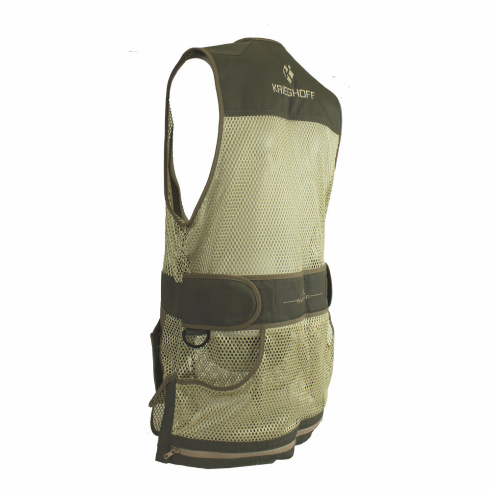 Krieghoff Mesh Vest by Wild Hare – Right Handed, Sage and Khaki