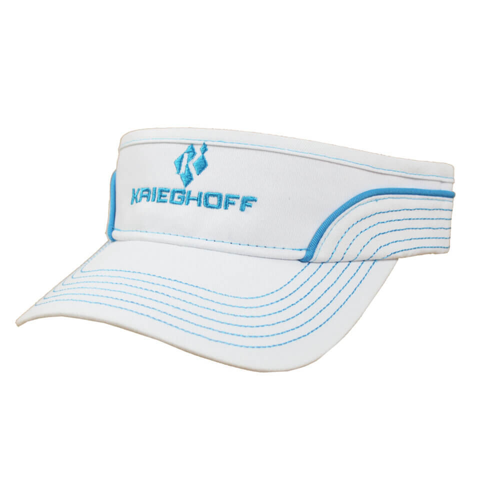 Krieghoff Ladies’ Visor, White/Blue