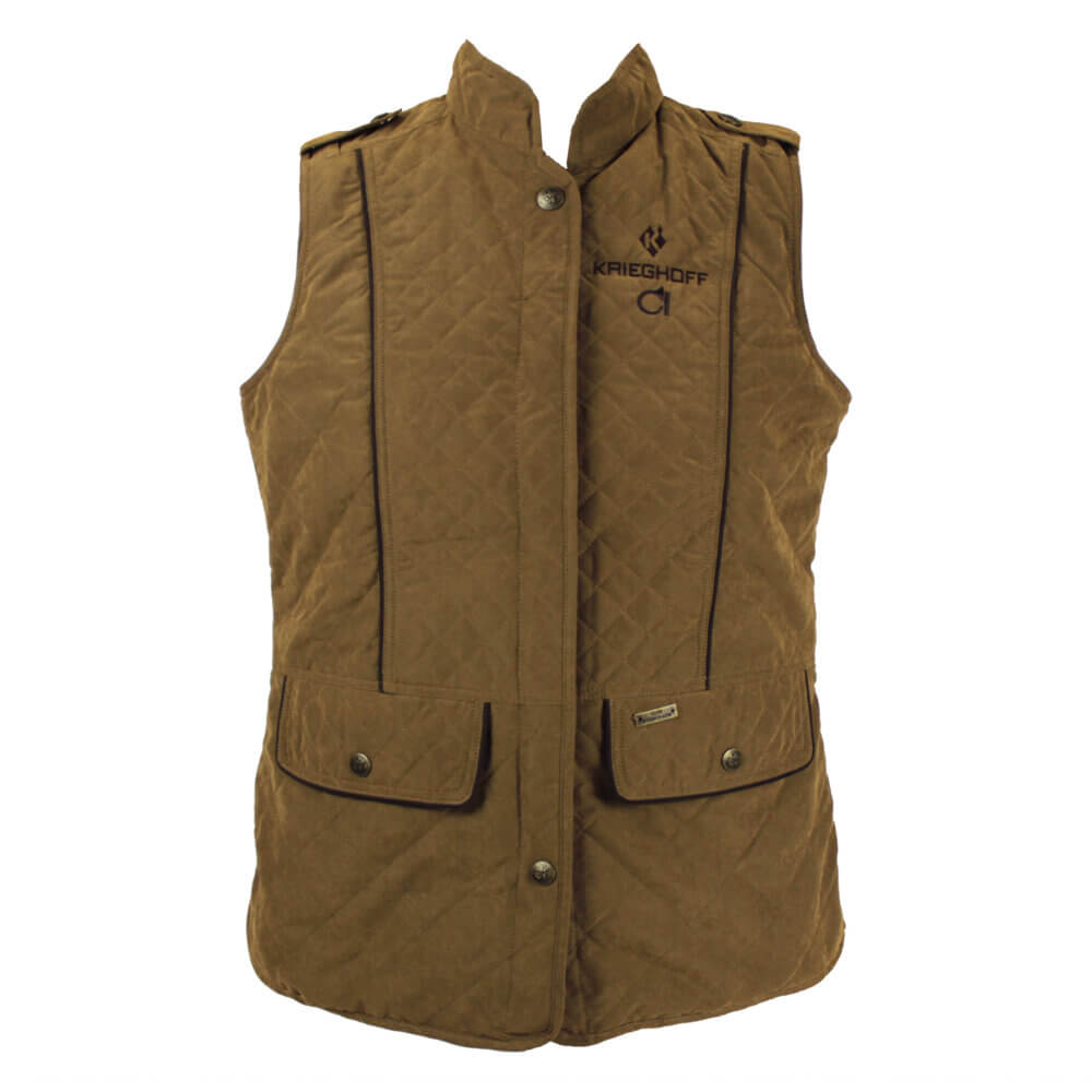 “Jamie” Ladies’ Vest by Club Interchasse, Brown