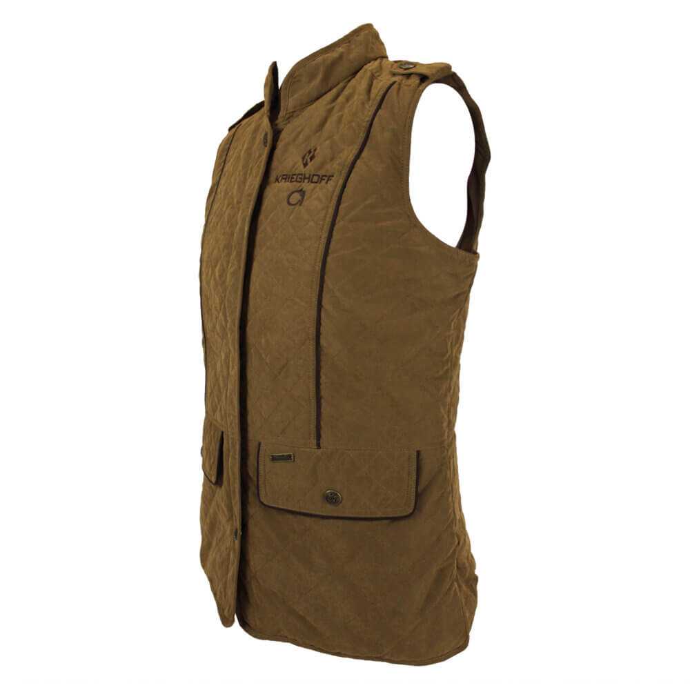 “Jamie” Ladies’ Vest by Club Interchasse, Brown